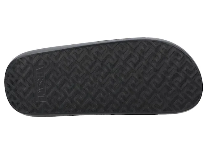 Versace Toboganes de goma para piscina Negro 